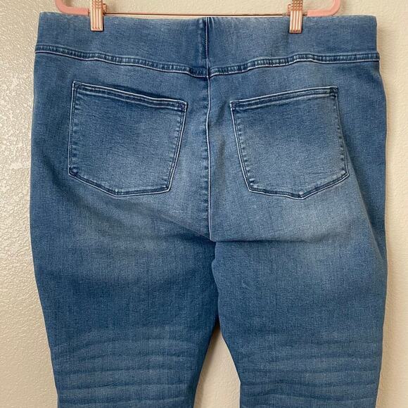 Soft‎ Surrounding Jeans Womens 1X Blue Pull On High Rise Slim Stretchy Denim - Picture 6 of 12